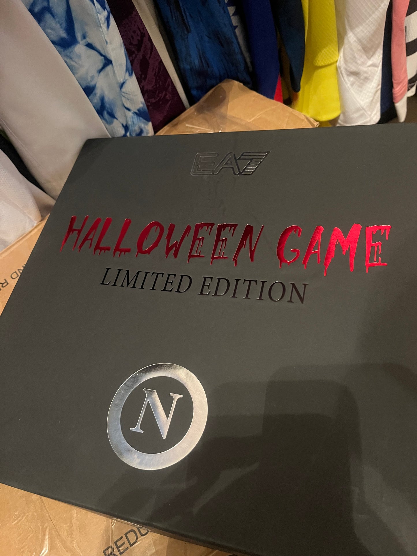 SSC Napoli 2021/2022 Fourth Football Shirt Large - Fits Medium - Halloween Limited Edition - BNWT With Box