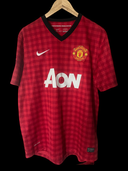 Manchester United 2012/2013 Home Football Shirt Large - Robin Van Persie