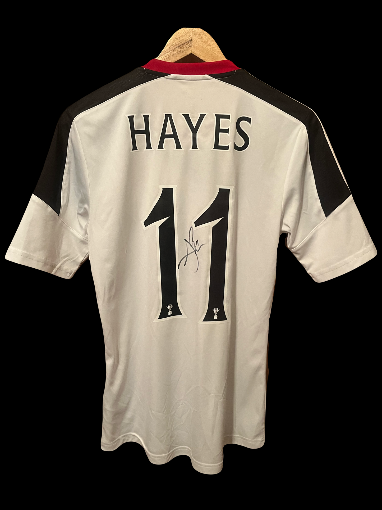 Aberdeen 2013/2014 Away Football Shirt Small - Jonny Hayes - Signed