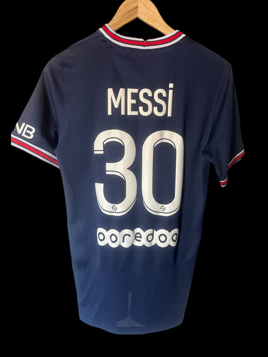 Paris Saint Germain 2021/2022 Home Football Shirt Small - Lionel Messi