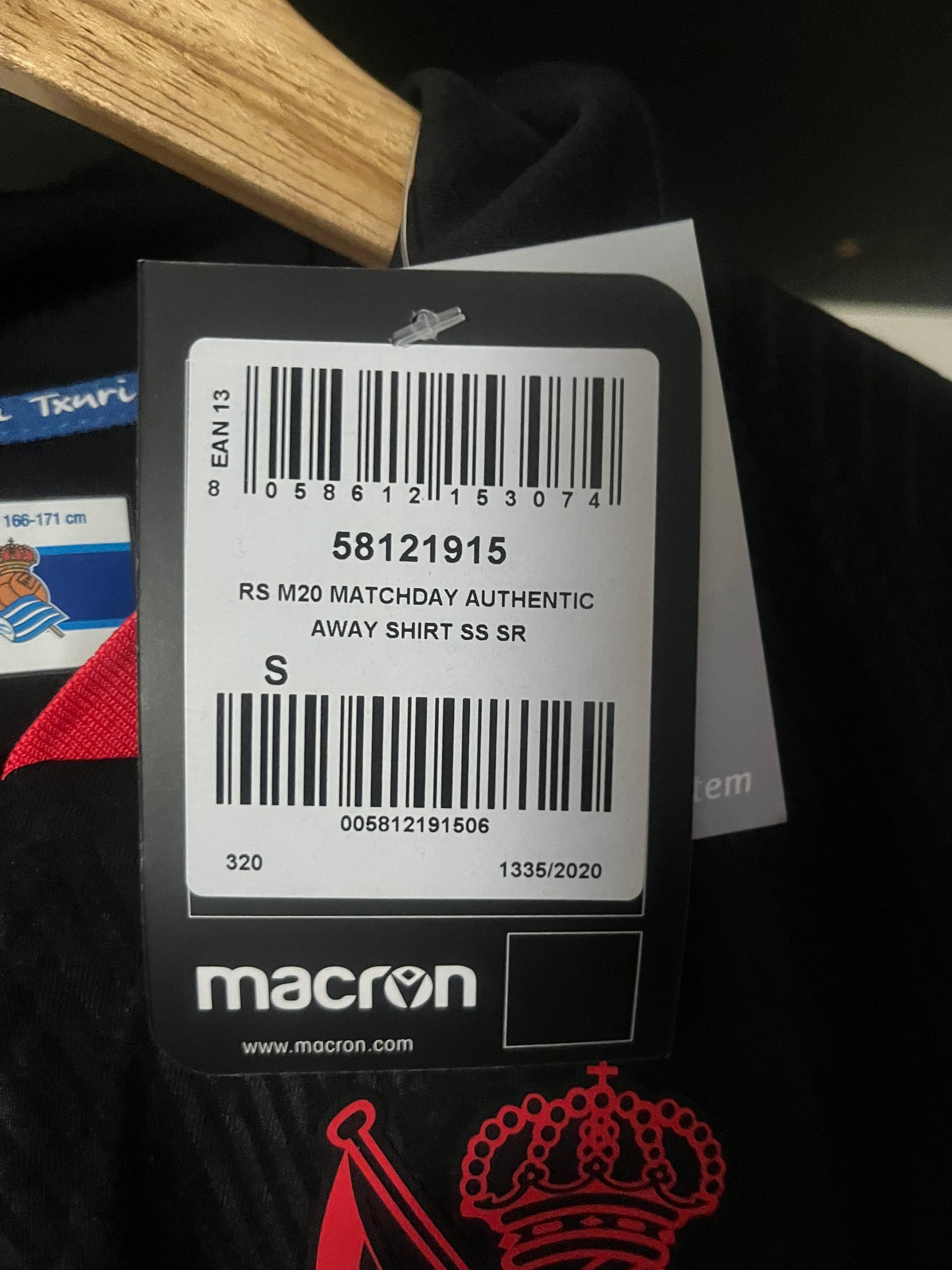 BNWT Real Sociedad 2020/2021 Away Football Shirt Small - Fits XS - Player Spec