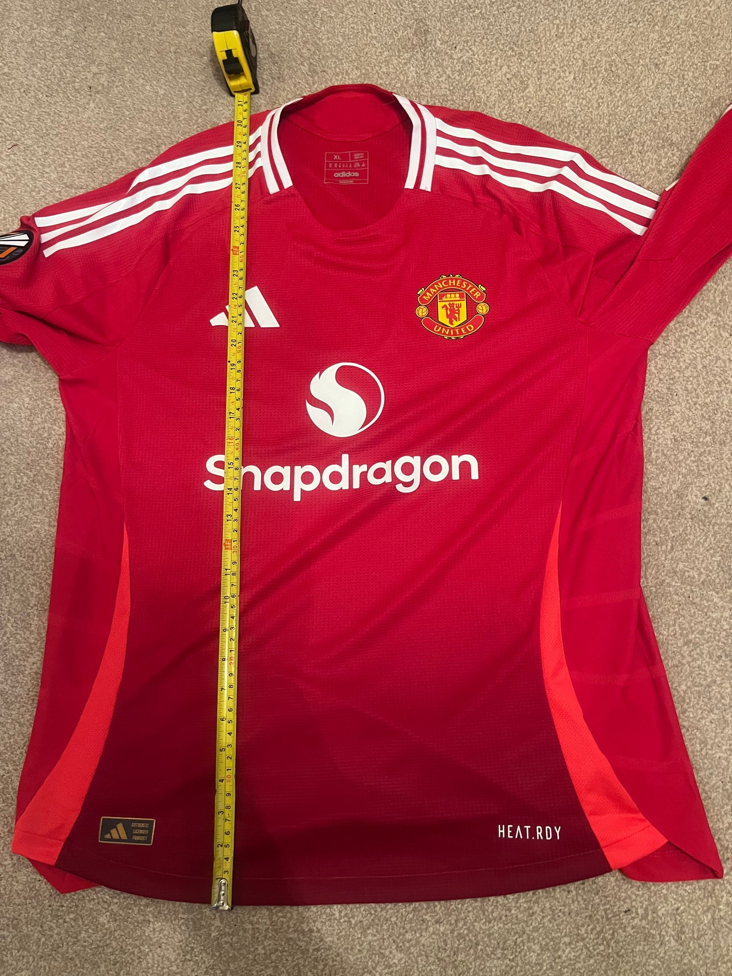 Manchester United 2024/2025 Home Heat.RDY Long Sleeve Extra Large