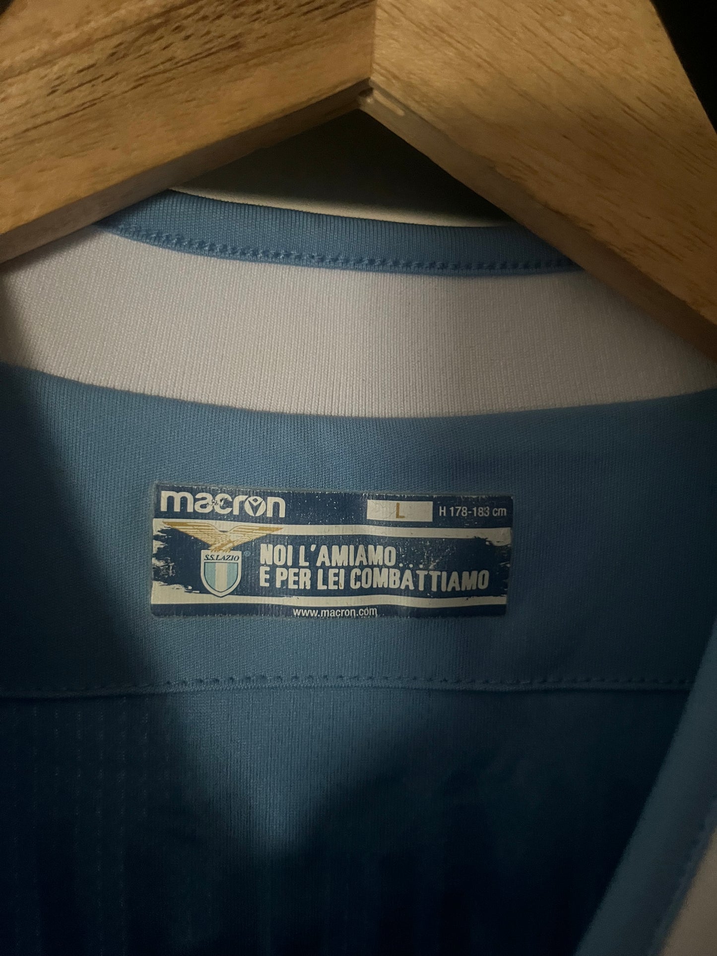 SS Lazio 2019/2020 Home Football Shirt Large - Fits Medium - Ciro Immobile