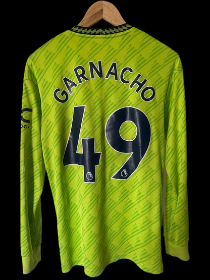 Manchester United 2022/2023 Third Football Shirt Small - Long Sleeve - Alejandro Garnacho