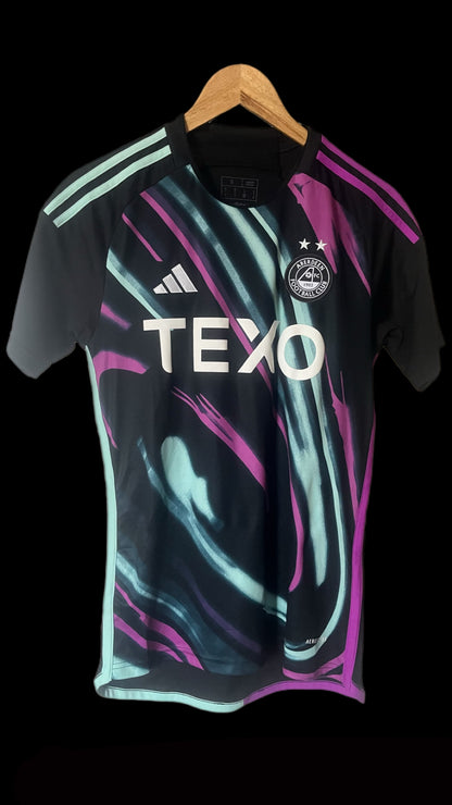 Aberdeen 2023/2024 Away Football Shirt Small - Northern Lights