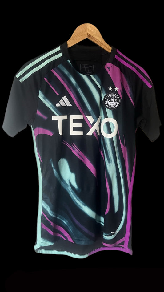 Aberdeen 2023/2024 Away Football Shirt Small - Northern Lights