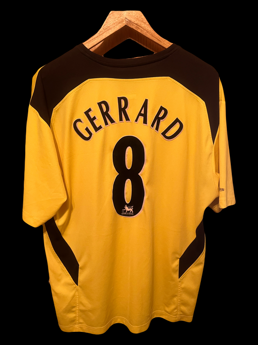 Liverpool 2004/2005 Away Football Shirt Extra Large - Steven Gerrard