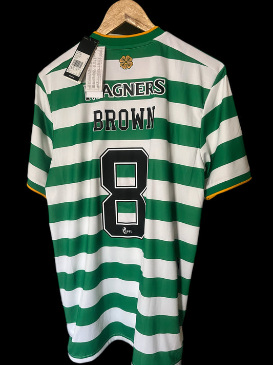 BNWT Celtic 2020/2021 Home Football Shirt Large - Scott Brown