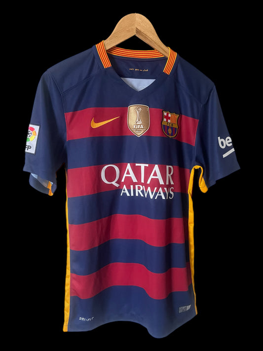 Barcelona 2015/2016 Home Football Shirt Small