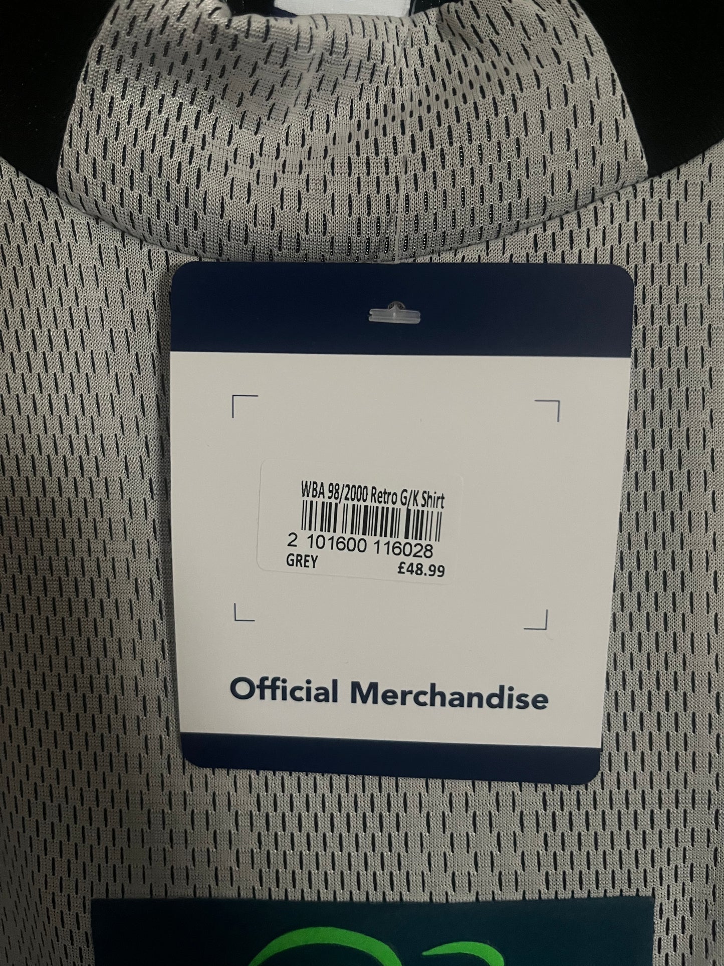 BNWT West Bromwich Albion 1998/1999/2000 Goalkeeper Football Shirt XXL - Club Reissue