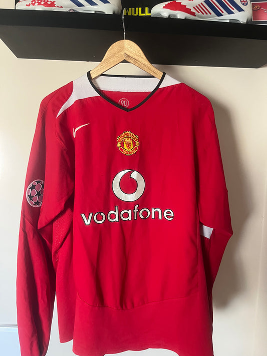 Manchester United 2004/2005/2006 Home Extra Large - Fits Large - Long Sleeve - Wayne Rooney