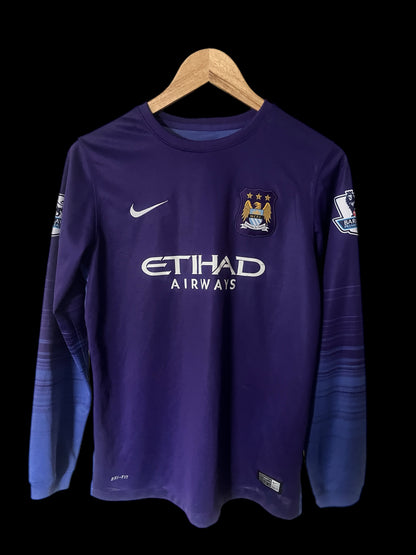 Manchester City 2014/2015 Goalkeeper Football Shirt Youth XL - Joe Hart