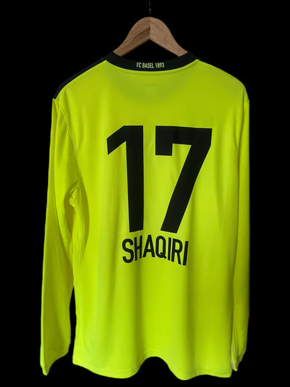 FC Basel 2009/2011 Away Football Shirt Extra Large - Fits Large - Xherdan Shaqiri - Long Sleeve