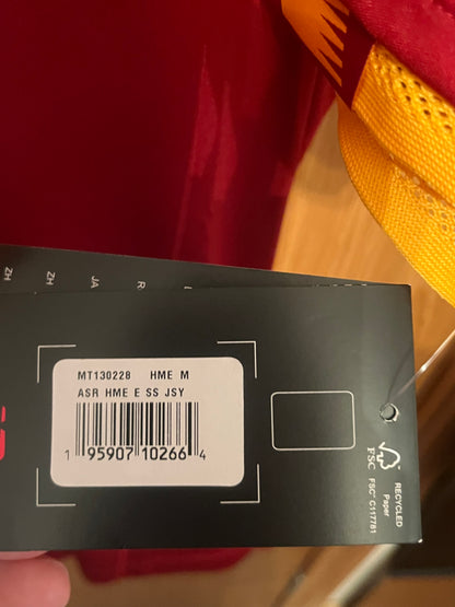 BNWT AS Roma 2021/2022 Home Football Shirt Medium - Fits Small - Player Spec - Leonardo Spinazzola