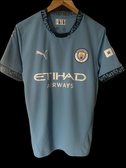 Manchester City 2024/2025 Home Football Shirt Medium - Erling Haaland