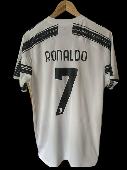 Juventus 2020/2021 Home Football Shirt Large - Cristiano Ronaldo