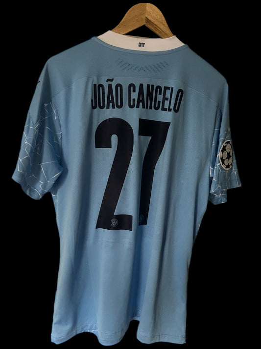 Manchester City 2020/2021 Home Football Shirt Extra Large - Fits Large - Player Issue - Joao Cancelo