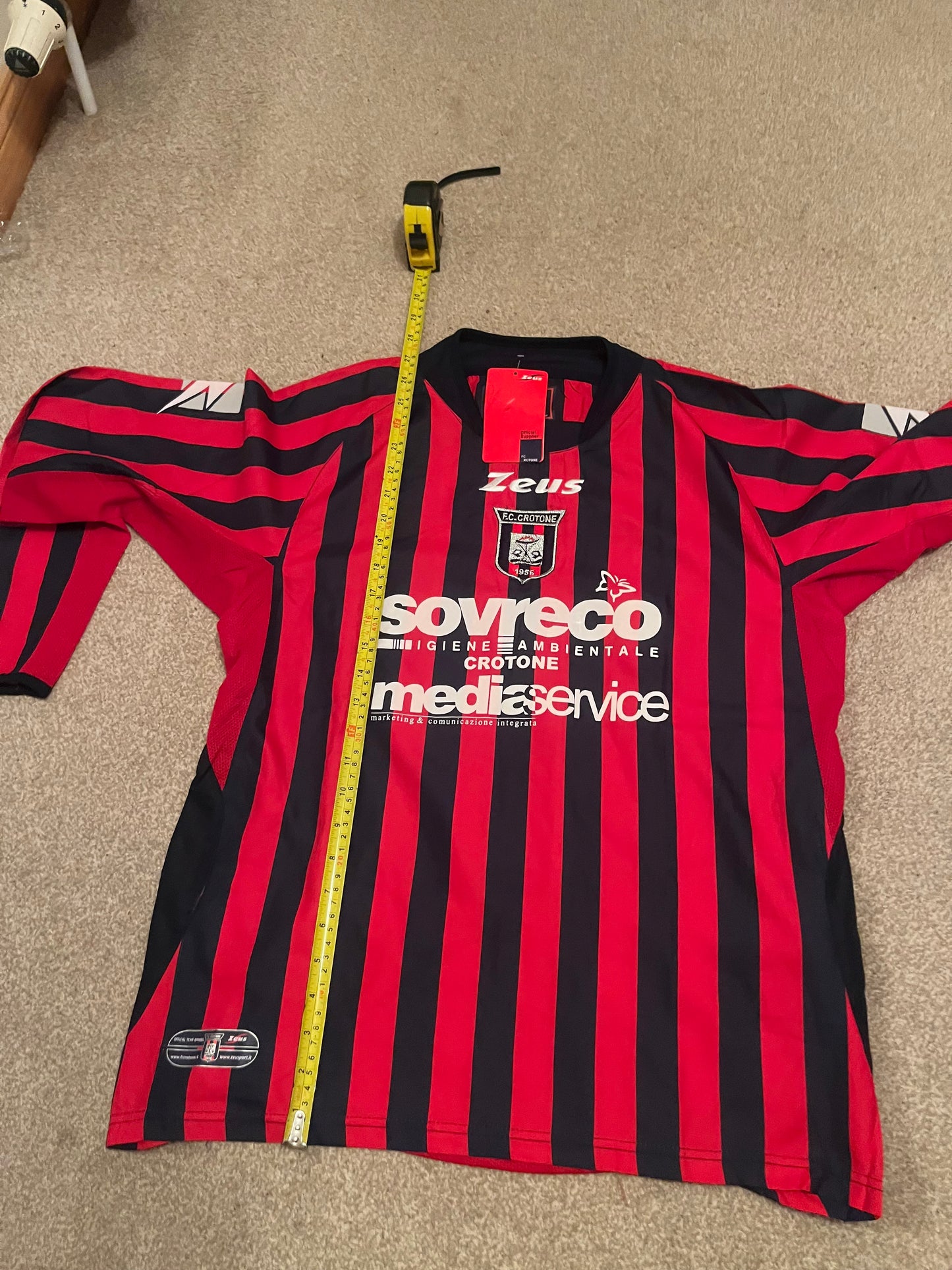 BNWT FC Crotone 2006/2007 Home Long Sleeve Medium