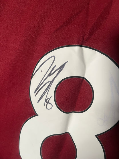 Burnley 2016/2017 Home Football Shirt 2XL - Dean Marney - Signed