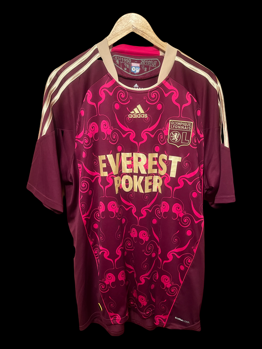 Olympique Lyonnais 2010/2011 Away Football Shirt Extra Large