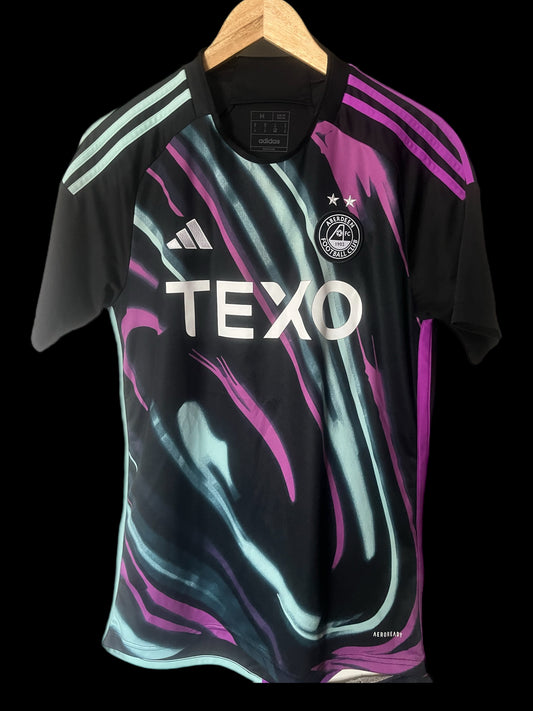 Aberdeen 2023/2024 Away Football Shirt Medium - Northern Lights