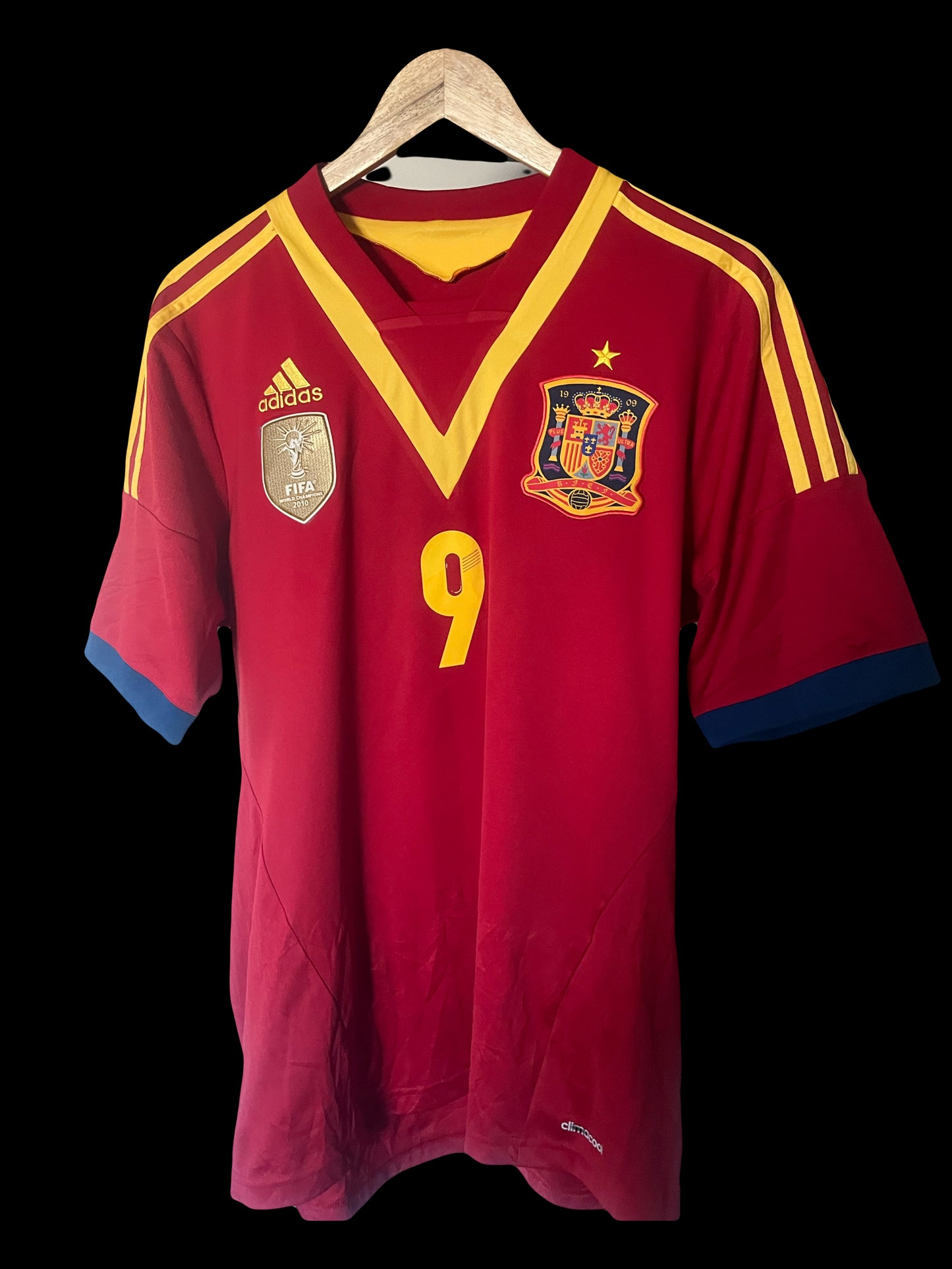 Spain 2013/2014 Home Football Shirt Large - Fernando Torres