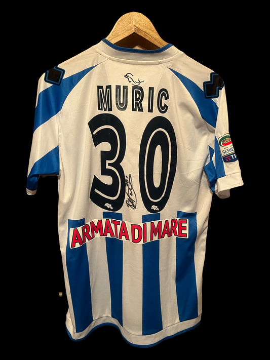 Pescara 2016/2017 Home Football Shirt - Robert Muric - Match Issued + Signed