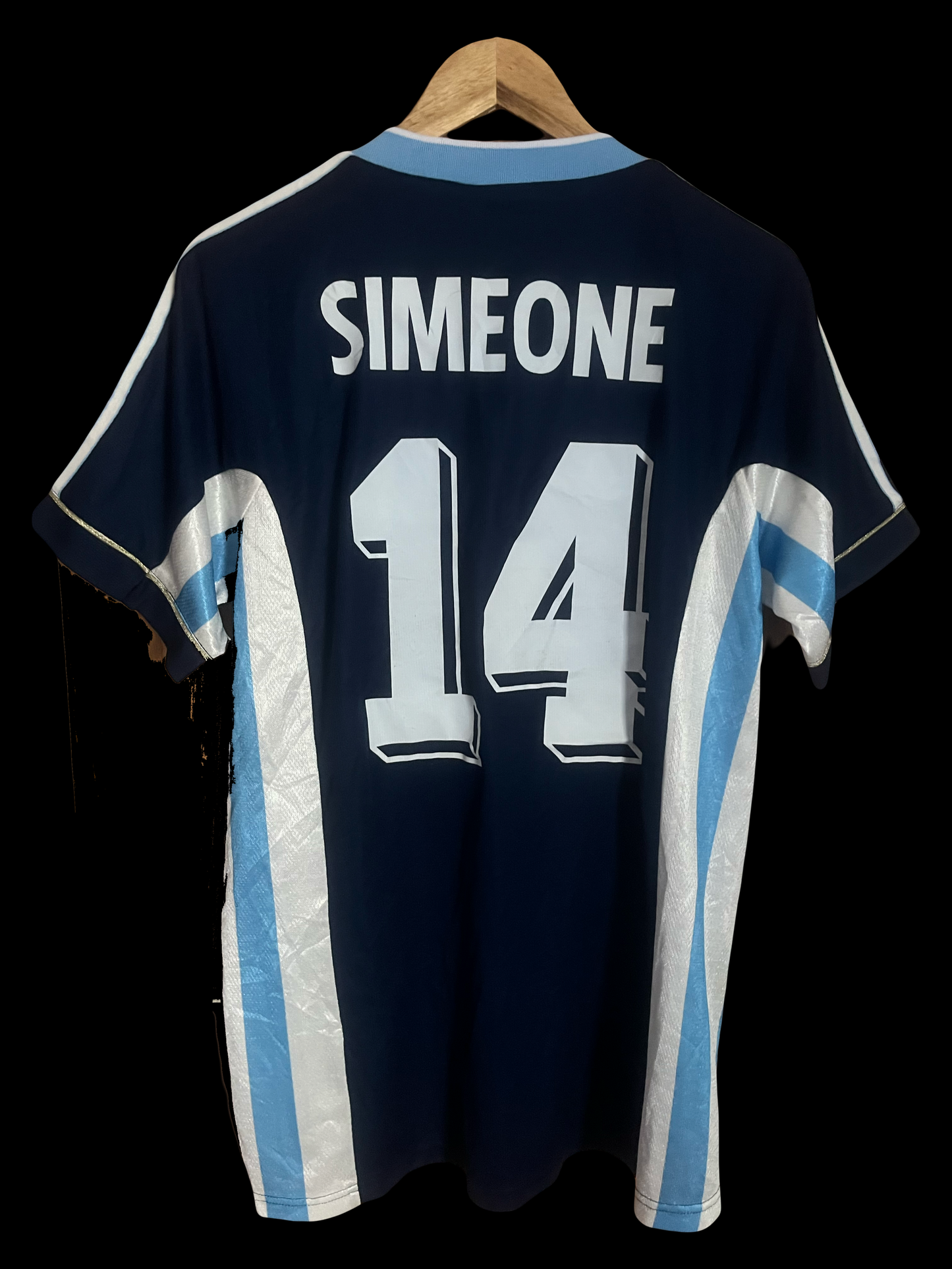 Argentina 1998/1999 Away Football Shirt Extra Large - Diego Simeone