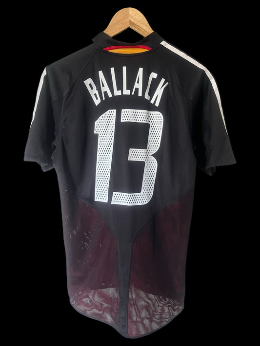 Germany 2004 Away Football Shirt Small - Michael Ballack