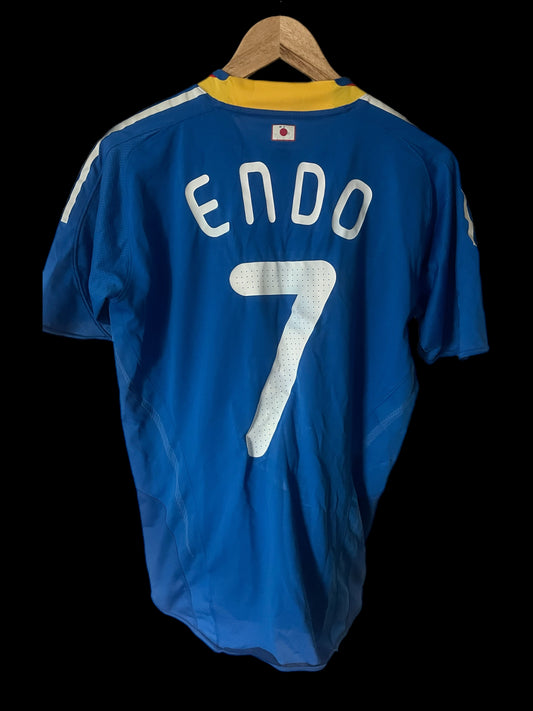 Japan 2008 Home Football Shirt Medium - Yashuito Endo - Player Issue