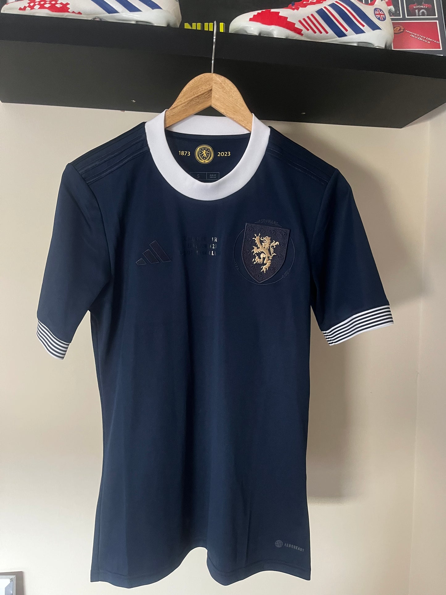 Scotland 2023 Limited Edition Home Small - 150 Years Anniversary - Scotland Vs Cyprus Detailing