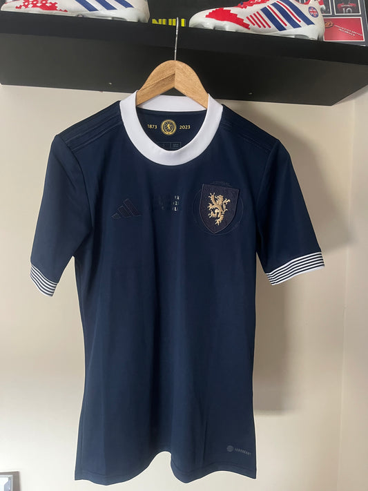 Scotland 2023 Limited Edition Home Small - 150 Years Anniversary - Scotland Vs Cyprus Detailing