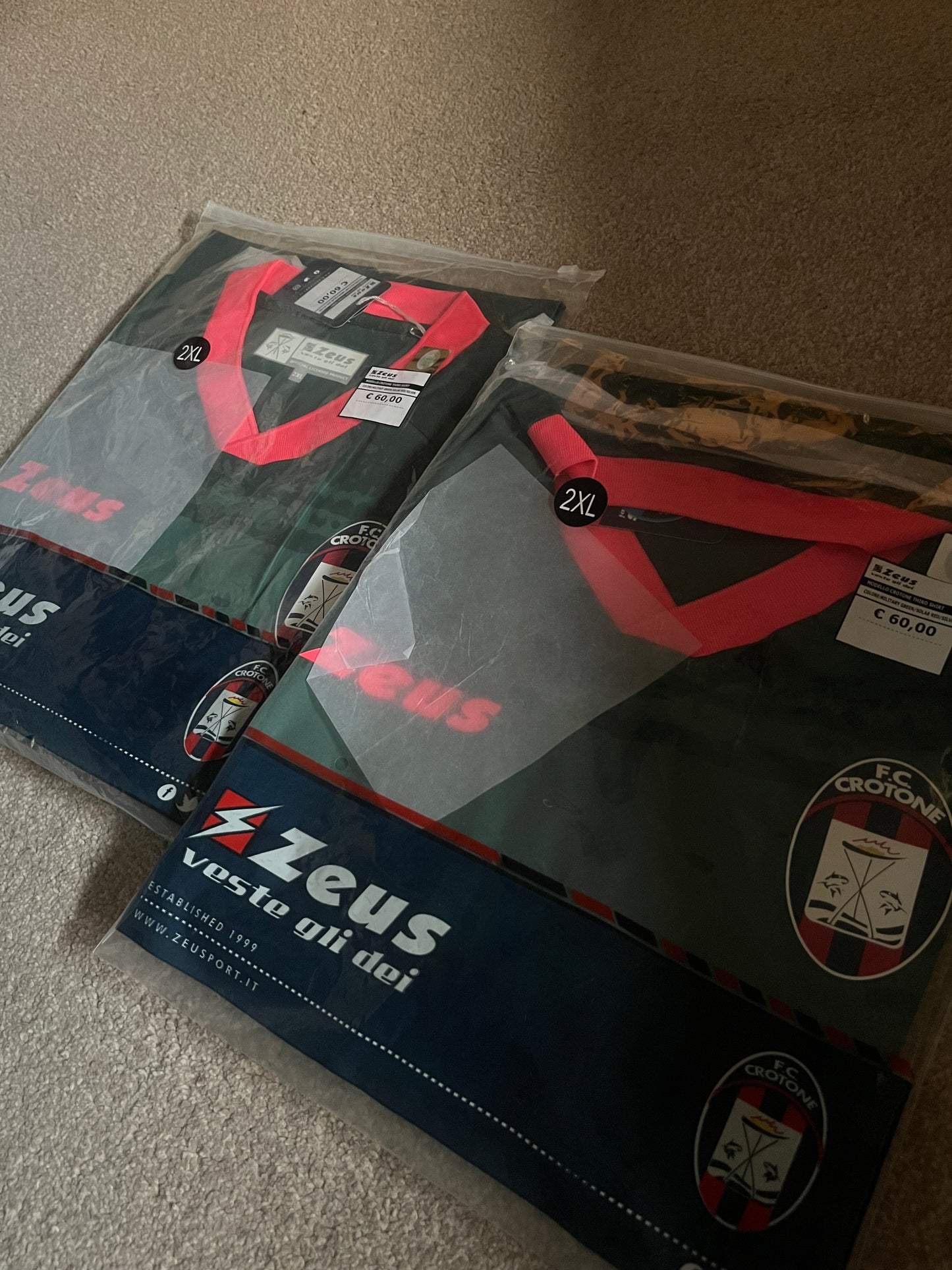 BNWT BNIB FC Crotone 2020/2021 Third 2XL - Fits Large