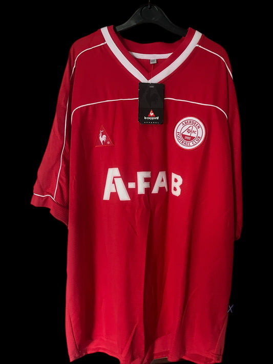 BNWT Aberdeen 2002-2004 Home Football Shirt 2XL