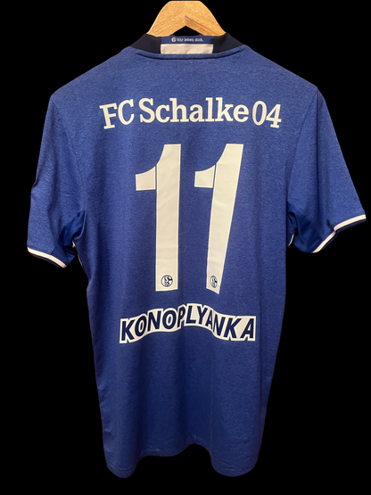 FC Schalke 04 2016/2017 Home Football Shirt Medium - Yevgen Konoplyanka