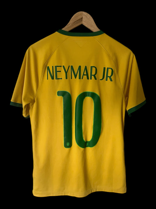 Brazil 2014 Home Football Shirt Small - Neymar Jr