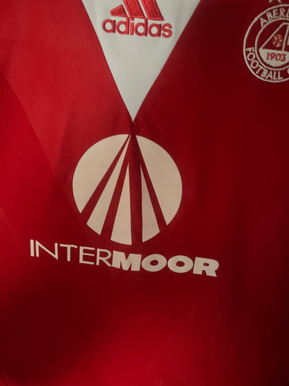 Aberdeen 2013/2014 Home Football Shirt Extra Large - Fits Large - Player Issue - Alternate Intermoor Sponsor