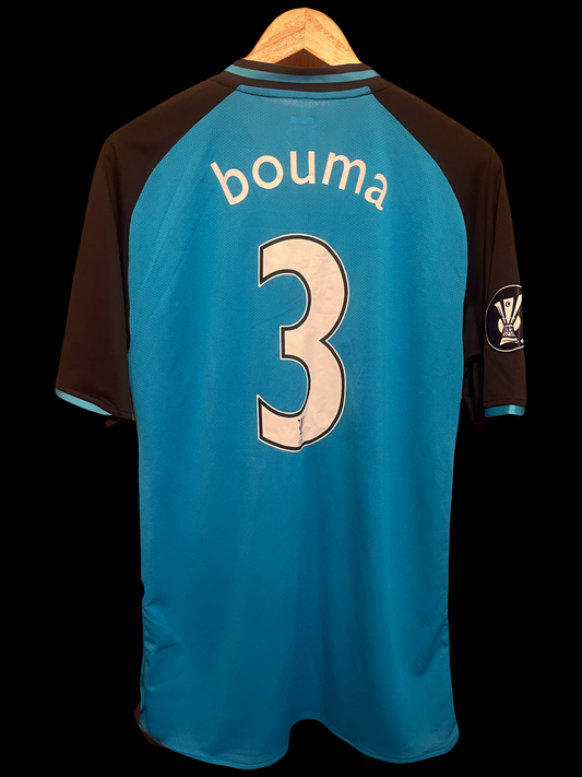 Aston Villa 2009/2010 Third Football Shirt Extra Large - Wilfried Bouma  - Matchworn UEFA Cup