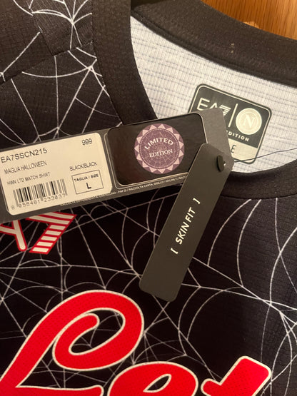 SSC Napoli 2021/2022 Fourth Football Shirt Large - Fits Medium - Halloween Limited Edition - BNWT With Box