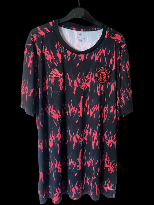 Manchester United 2022/2023 Pre Match Football Shirt Extra Large