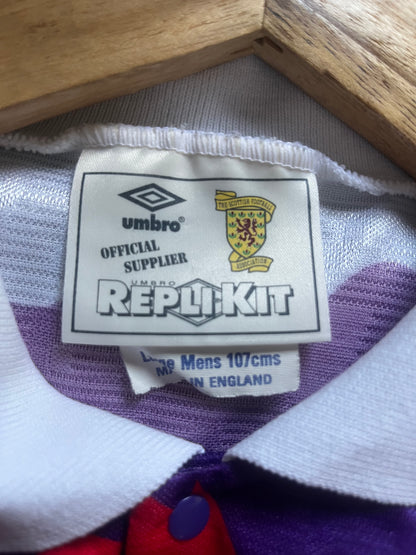 Scotland 1991/1992/1993 Away Football Shirt Large