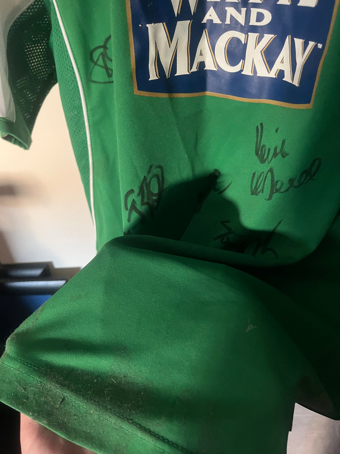 Hibernian Edinburgh (Hibs) 2005/2006 Home Football Shirt Extra Large - Squad Signed