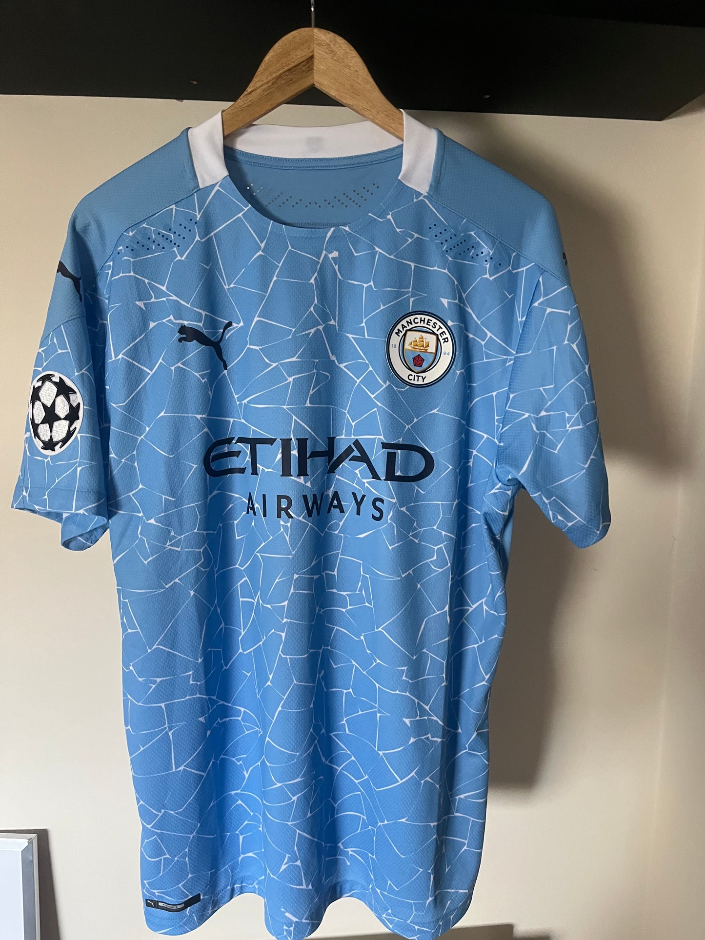 Manchester City 2020/2021 Home Extra Large - Fits Large - Player Spec - Joao Cancelo