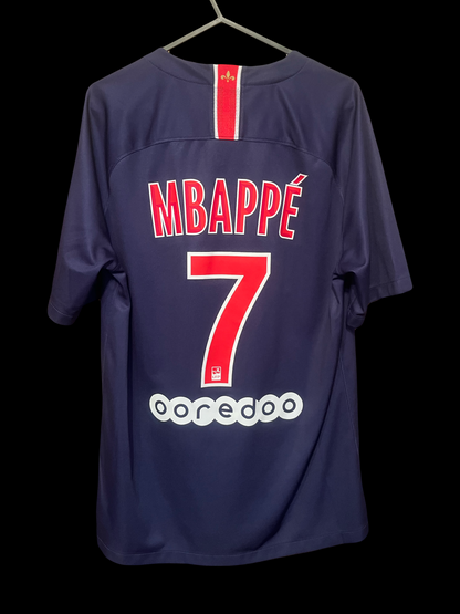 Paris Saint Germain 2018/2019 Home Football Shirt Medium - Kylian Mbappé