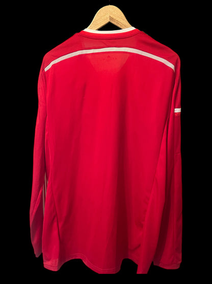 Aberdeen 2014/2015 Home Football Shirt Extra Large - Fits Large - Player Issue - Long Sleeve