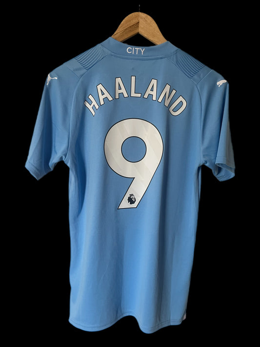 Manchester City 2023/2024 Home Football Shirt Small - Erling Haaland