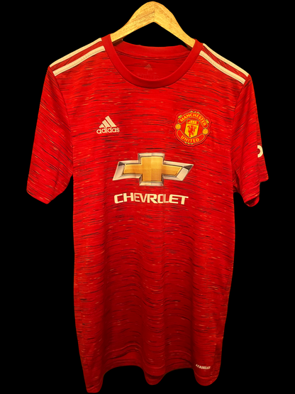 Manchester United 2020/2021 Home Football Shirt Large - Donny Van De Beek