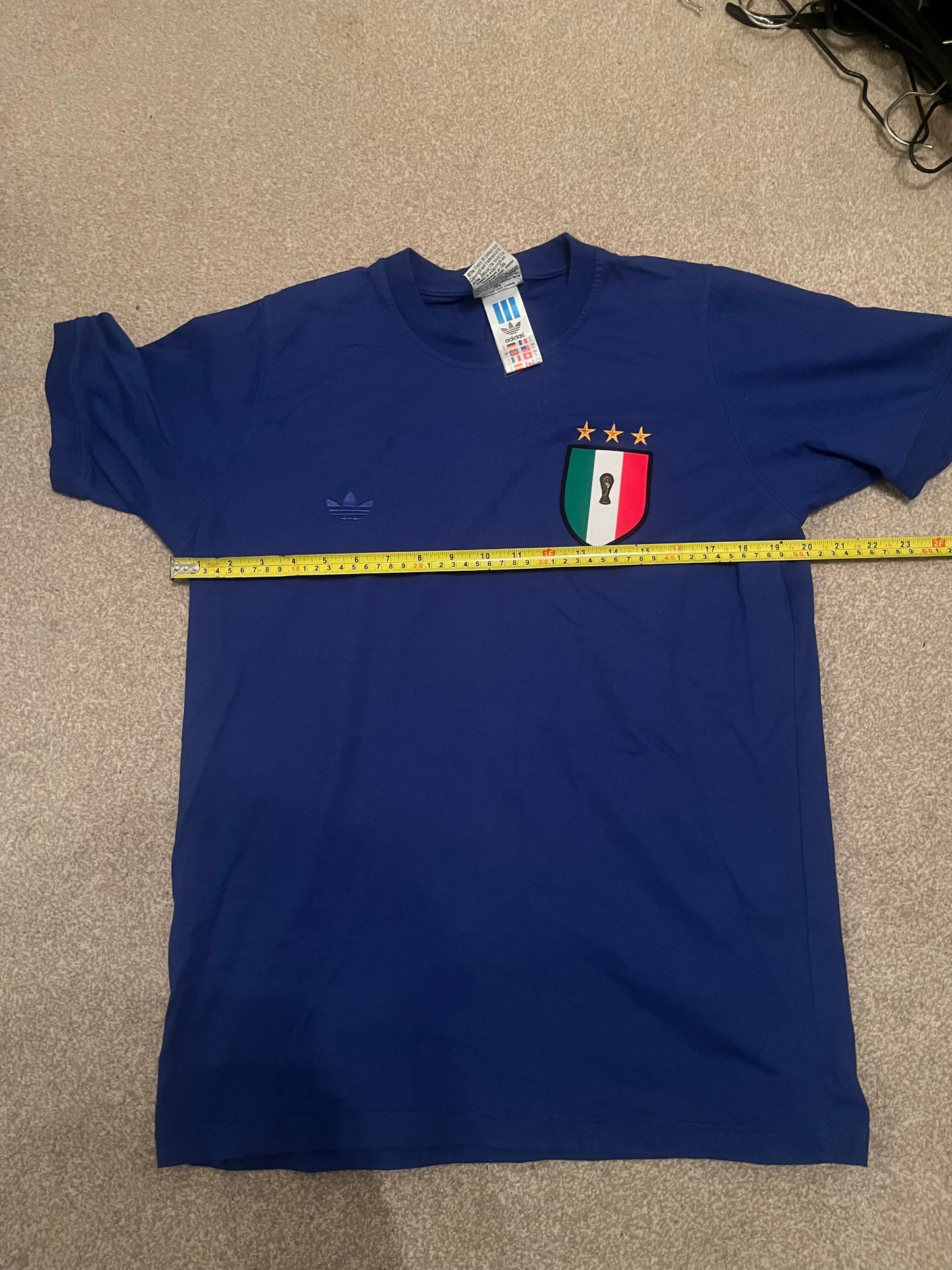 Italy 1998 World Cup Adidas T-Shirt Large - Fits Medium