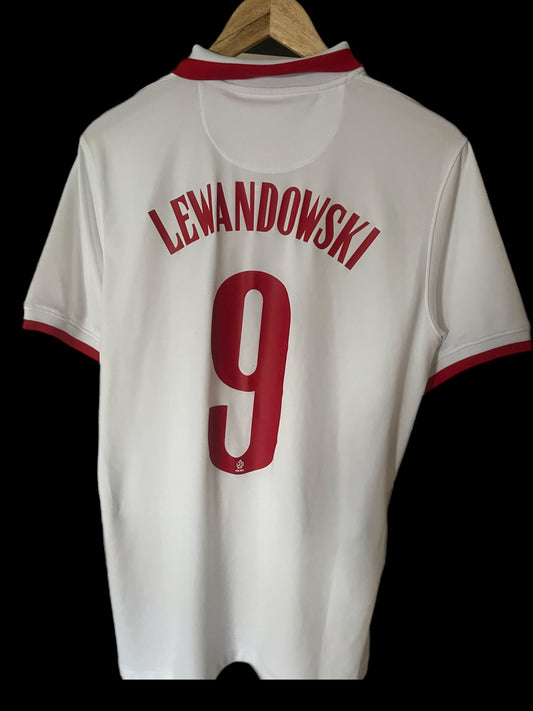 Poland 2020 Home Football Shirt Medium - Robert Lewandowski