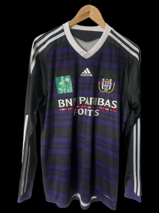RSC Anderlecht 2009/2010 Home Football Shirt Medium - Long Sleeve